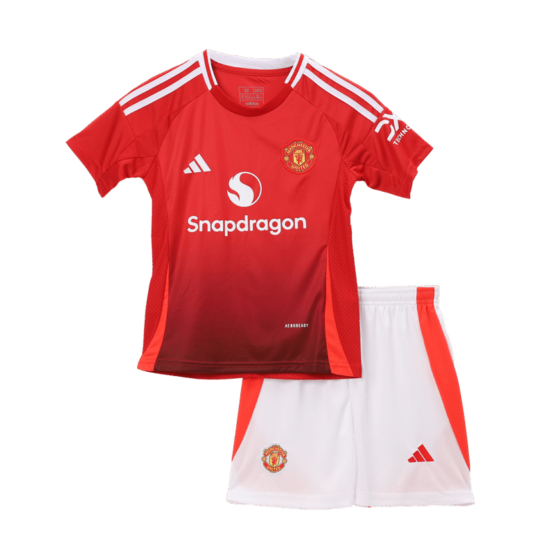 Manchester United Home Kids Soccer Jerseys Kit 2024/25