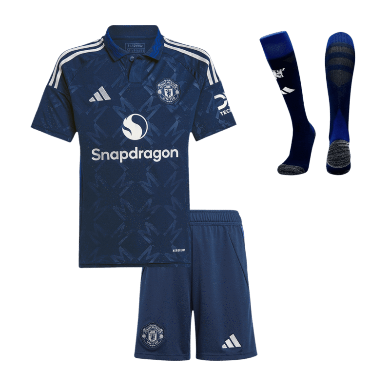 Manchester United Away Kids Soccer Jerseys Full Kit 2024/25