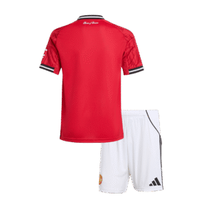 Manchester United Home Kids Soccer Jerseys Kit 2025/26