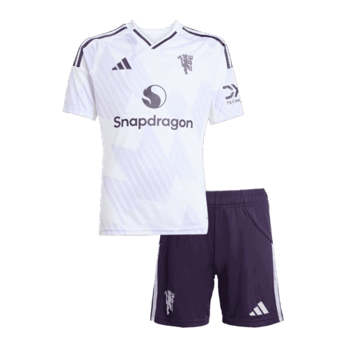 Manchester United Away Kids Soccer Jerseys Kit 2025/26