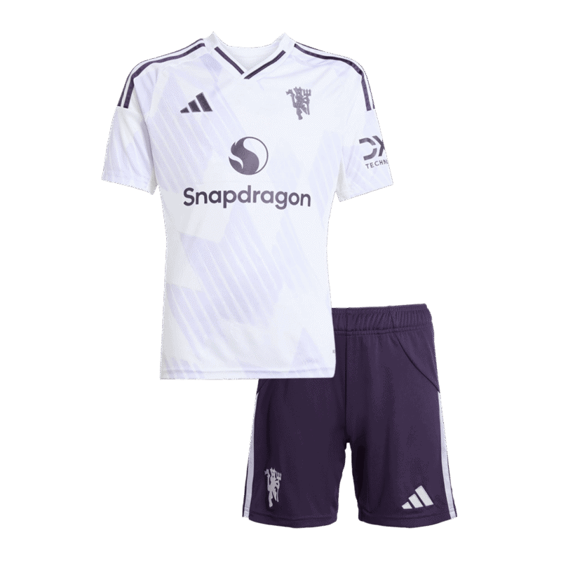 Manchester United Away Kids Soccer Jerseys Kit 2025/26