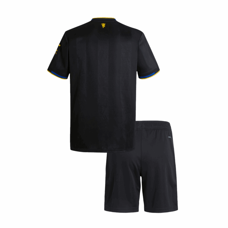 Manchester United Third Away Kids Soccer Jerseys Kit 2025/26