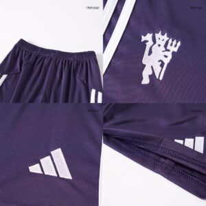 606637_14 Manchester United Away Kids Soccer Jerseys Full Kit 2025/26