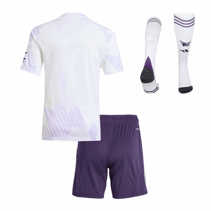 606637_2 Manchester United Away Kids Soccer Jerseys Full Kit 2025/26