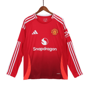 Manchester United Home Long Sleeve Soccer Jersey 2024/25
