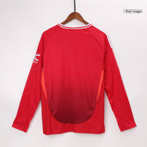 Manchester United Home Long Sleeve Soccer Jersey 2024/25