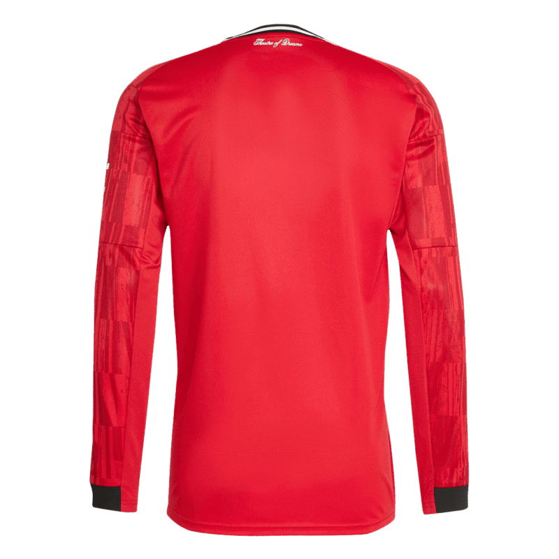 Manchester United Home Long Sleeve Soccer Jersey 2025/26