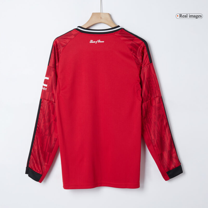 Manchester United Home Long Sleeve Soccer Jersey 2025/26