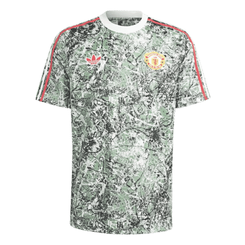 Manchester United X Stone Roses Pre-Match Soccer Jersey 2023/24 Green