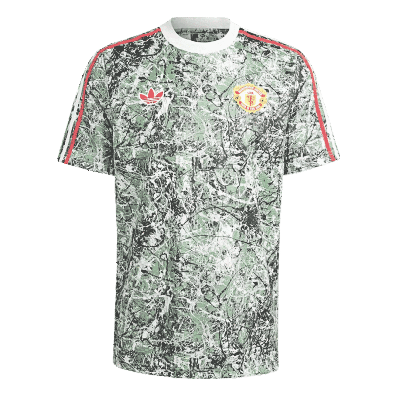 Manchester United X Stone Roses Pre-Match Soccer Jersey 2023/24 Green