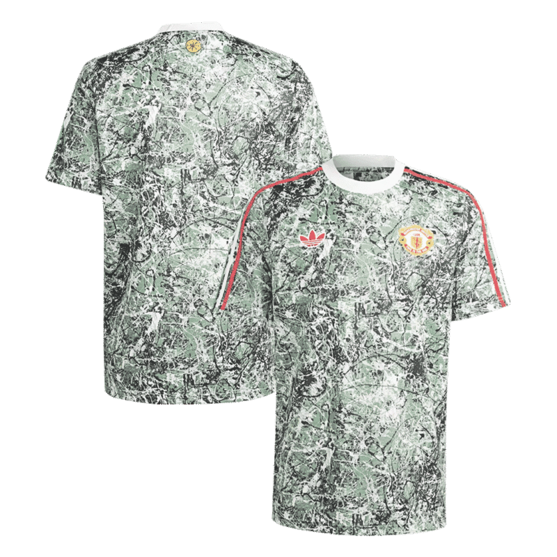Manchester United X Stone Roses Pre-Match Soccer Jersey 2023/24 Green