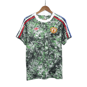 Manchester United X Stone Roses Pre-Match Soccer Jersey 2023/24 Green