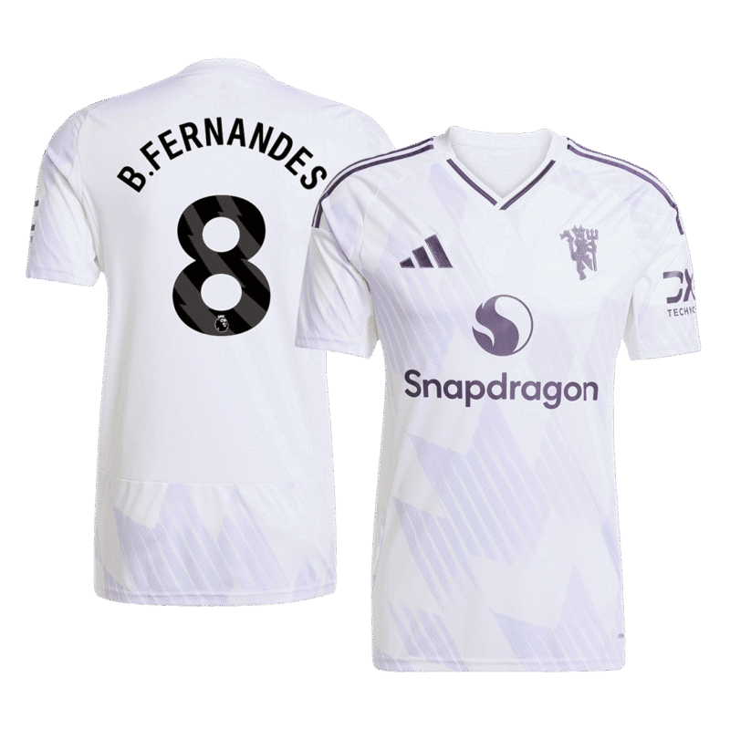 B.FERNANDES #8 Manchester United Away Soccer Jersey 2025/26