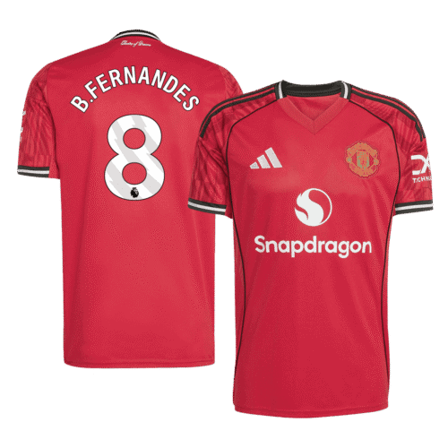 B.FERNANDES #8 Manchester United Home Soccer Jersey 2025/26