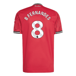 B.FERNANDES #8 Manchester United Home Soccer Jersey 2025/26
