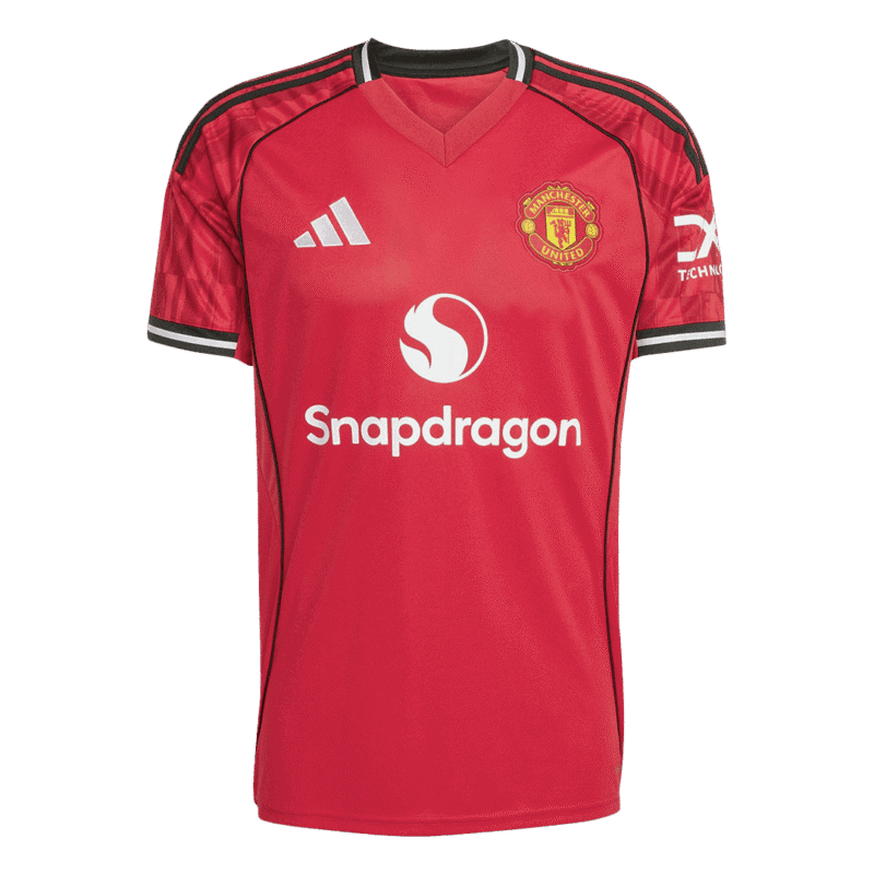B.FERNANDES #8 Manchester United Home Soccer Jersey 2025/26