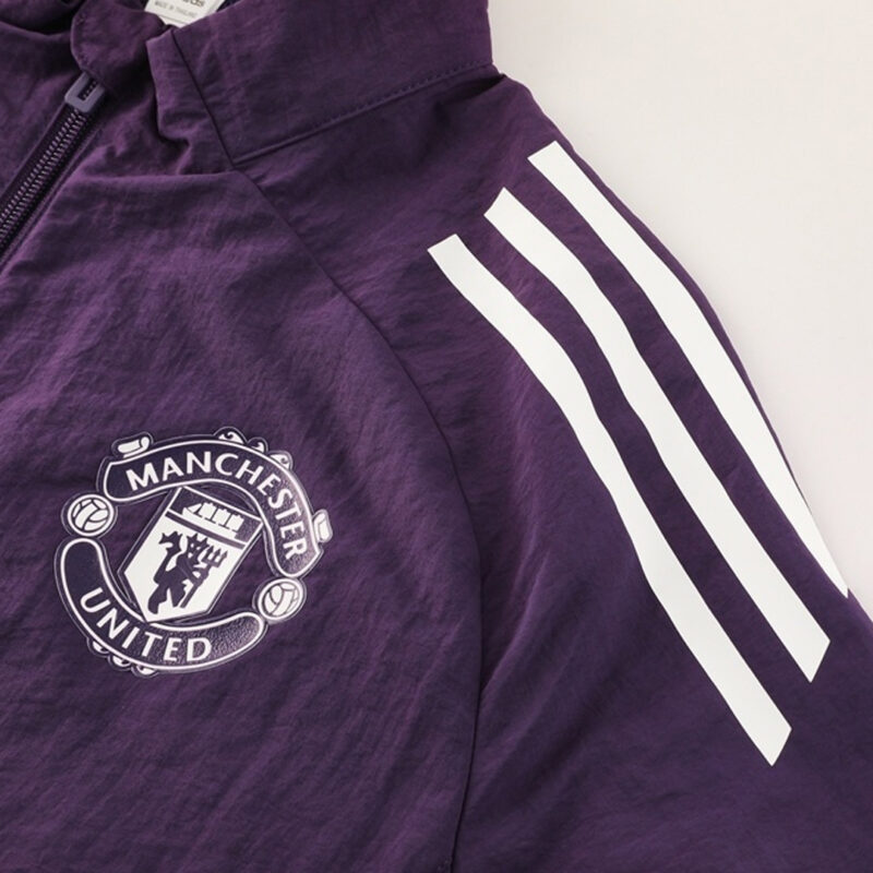 25/26 Manchester United Windbreaker Jacket Purple