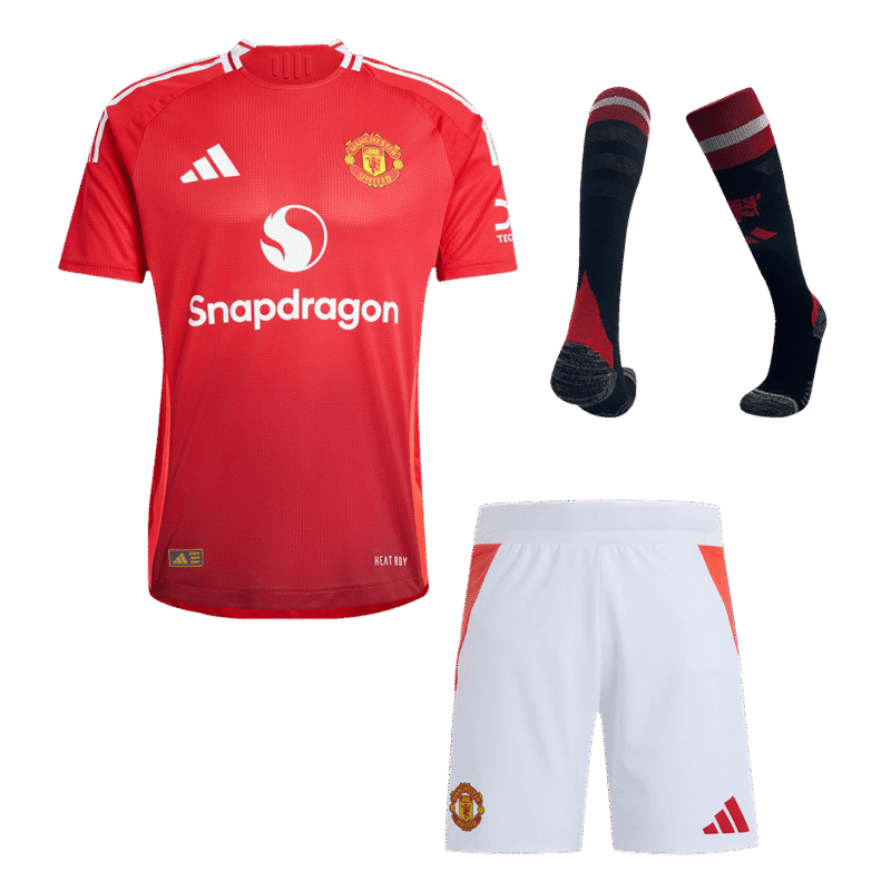 Manchester United Home Authentic Jerseys Full Kit 2024/25