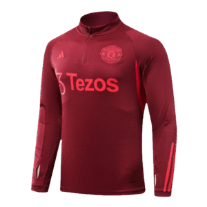 Manchester United 1/4 Zip Tracksuit 2023/24 Red