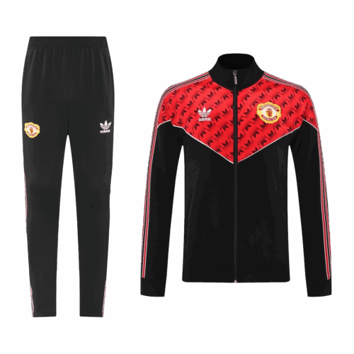 Manchester United Jacket Tracksuit 2025/26 Red&Black