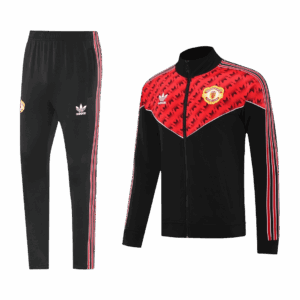 604695_2 Manchester United Jacket Tracksuit 2025/26 Red&Black