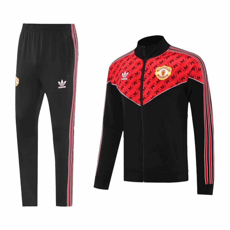 604695_2 Manchester United Jacket Tracksuit 2025/26 Red&Black