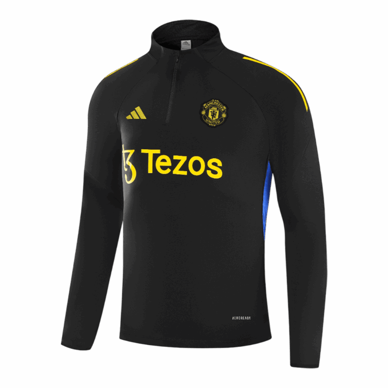 Manchester United Sweatshirt Kit 2025/26 - Black (Top+Pants)