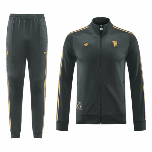 Manchester United Training Kit 2025/26 - Black (Jacket+Pants)