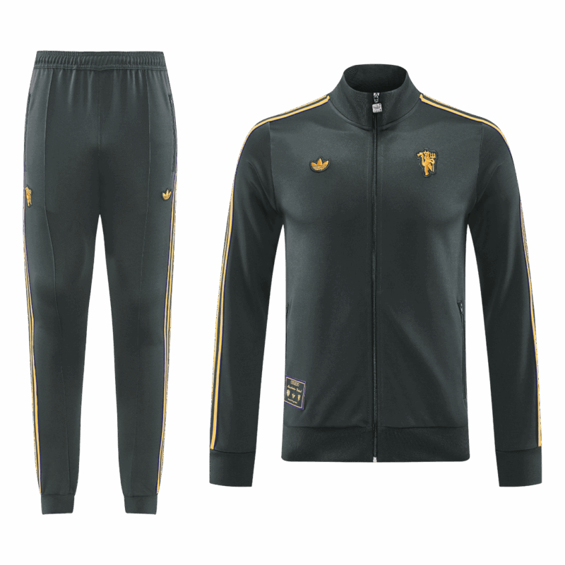 Manchester United Training Kit 2025/26 - Black (Jacket+Pants)