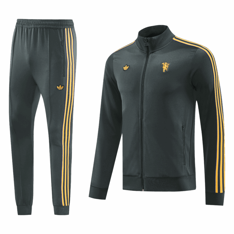 Manchester United Training Kit 2025/26 - Black (Jacket+Pants)