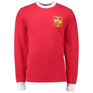 Vintage Soccer Jersey Manchester United Long Sleeve 1963 - FA Cup Final