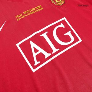 Vintage Soccer Jersey ROONEY #10 Manchester United Home Long Sleeve 2007/08 - UCL Final