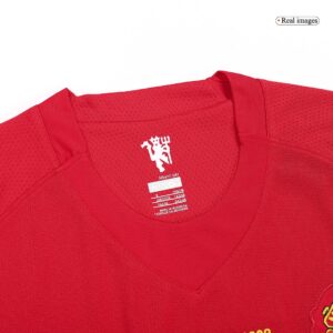 Vintage Soccer Jersey SCHOLES #18 Manchester United Home 2007/08 - UCL Final