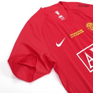 Vintage Soccer Jersey SCHOLES #18 Manchester United Home 2007/08 - UCL Final