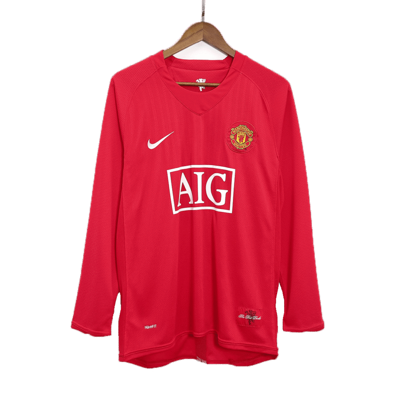 Vintage Soccer Jersey ROONEY #10 Manchester United Home Long Sleeve 2007/08