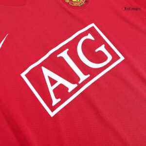 Vintage Soccer Jersey ROONEY #10 Manchester United Home Long Sleeve 2007/08