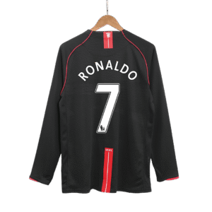 Vintage Soccer Jersey RONALDO #7 Manchester United Away Long Sleeve 2007/08