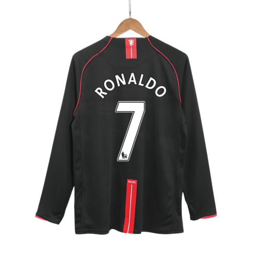 Vintage Soccer Jersey RONALDO #7 Manchester United Away Long Sleeve 2007/08