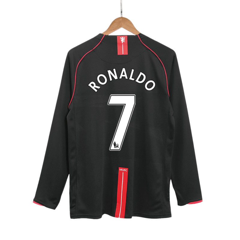 Vintage Soccer Jersey RONALDO #7 Manchester United Away Long Sleeve 2007/08