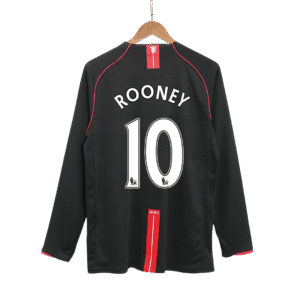 Vintage Soccer Jersey ROONEY #10 Manchester United Away Long Sleeve 2007/08