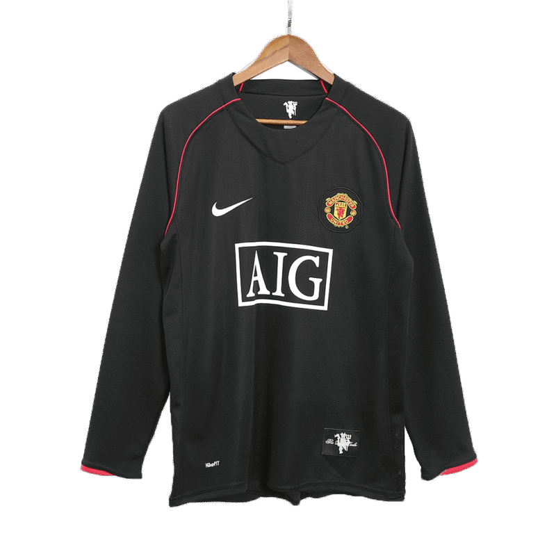 Vintage Soccer Jersey SCHOLES #18 Manchester United Away Long Sleeve 2007/08