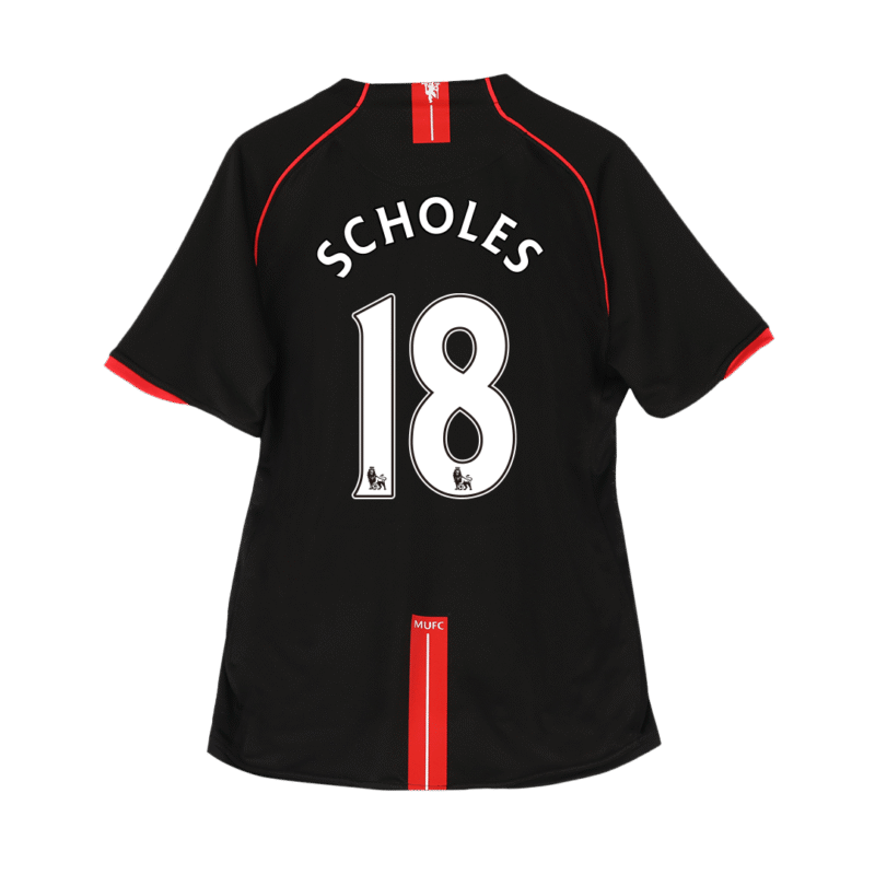Vintage Soccer Jersey SCHOLES #18 Manchester United Away 2007/08
