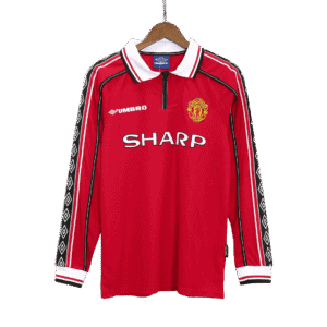 Vintage Soccer Jersey Manchester United Home Long Sleeve 1998/99