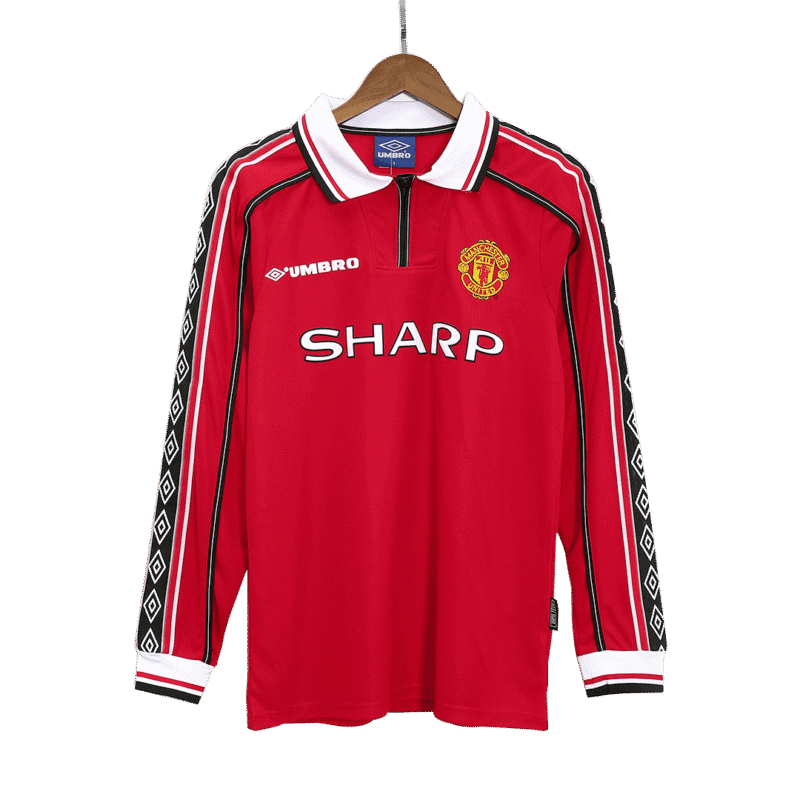 Vintage Soccer Jersey Manchester United Home Long Sleeve 1998/99