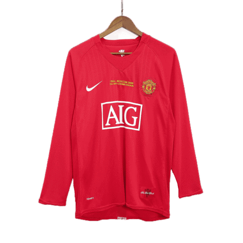 Vintage Soccer Jersey Manchester United Home 2007/08 - UCL Final