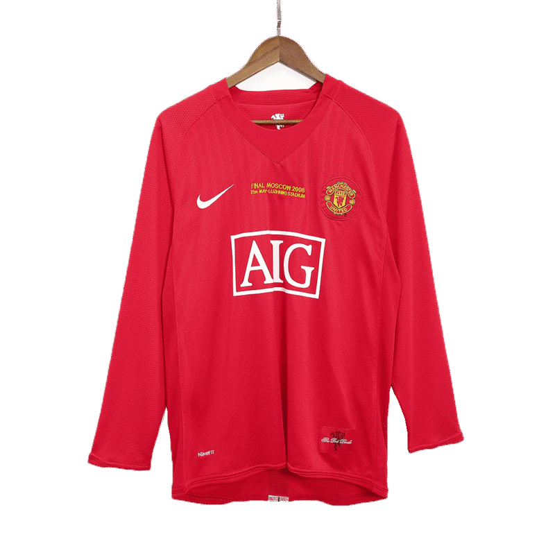 Vintage Soccer Jersey Manchester United Home 2007/08 - UCL Final