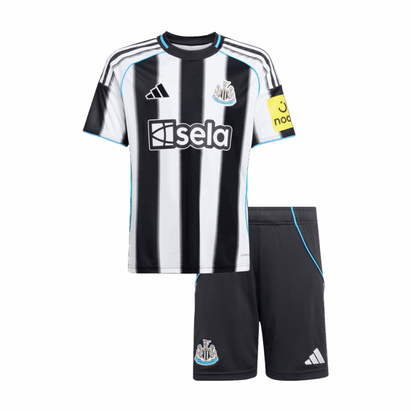 Newcastle United Home Kids Soccer Jerseys Kit 2025/26