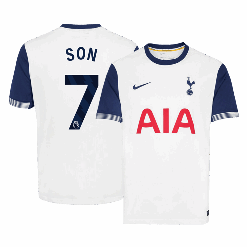 Men's SON #7 Tottenham Hotspur Home Soccer Jersey Shirt 2024/25 - Fan Version