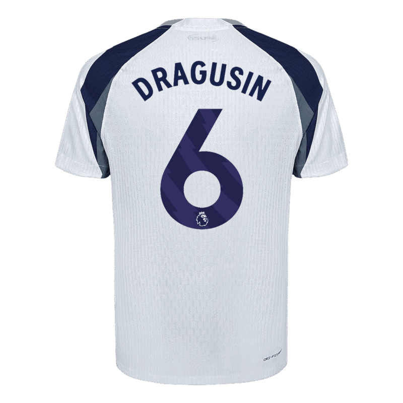 DRAGUSIN #6 Tottenham Hotspur Home Authentic Soccer Jersey 2025/26