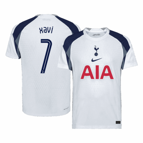 XAVI #7 Tottenham Hotspur Home Authentic Soccer Jersey 2025/26 - UCL